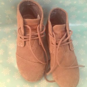 Taupe Suede Youth Desert Wedges